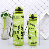 New Summer Shaker Sports Water Bottles  Drink Camping Tour Outdoor Bottle for Water 600/1000ml Plastic Tritan Drinkware BPA Free