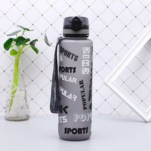 New Summer Shaker Sports Water Bottles  Drink Camping Tour Outdoor Bottle for Water 600/1000ml Plastic Tritan Drinkware BPA Free