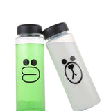 500ml Kettle Portable Plastic Cute Sports Bottle Outdoor Running Camping Mountaineering Student Gift Drinkware Bottle