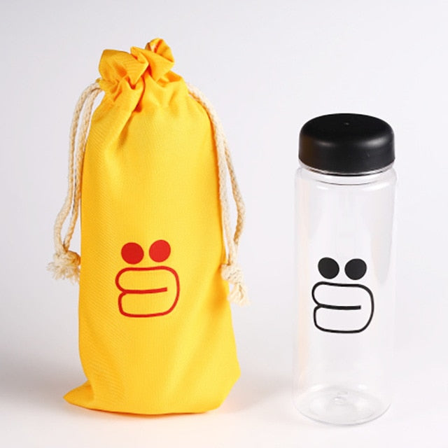 500ml Kettle Portable Plastic Cute Sports Bottle Outdoor Running Camping Mountaineering Student Gift Drinkware Bottle