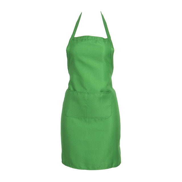 2019 solid Men Lady Woman Apron Home Kitchen Chef Aprons Restaurant Cooking Baking Dress Fashion Apron Free shipping