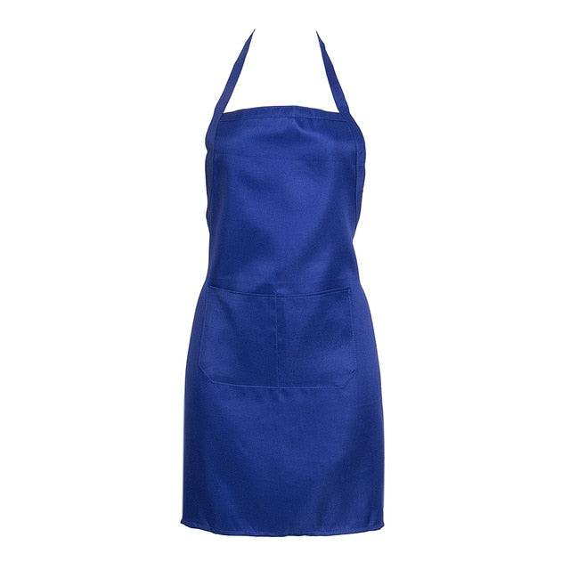 2019 solid Men Lady Woman Apron Home Kitchen Chef Aprons Restaurant Cooking Baking Dress Fashion Apron Free shipping