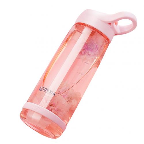 Water Bottle 550/850ml Portable Cute Juice Drinkware Drinking Cup with Lid Straw Office Outdoor Sports Travel Water Drink Bottle