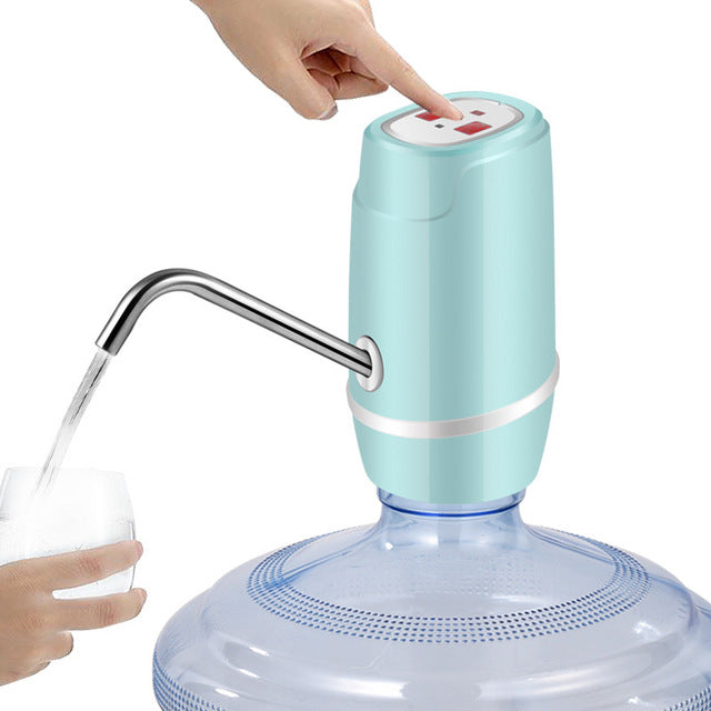 ZILU Home Water Dispenser Pump, USB Charging Automatic Electric Water Pump Portable Drinking Bottles Drinkware Switch Tools