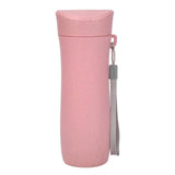 300ml Wheat Straw Drinking Cup Eco-Friendly Coffee Tea Mug Portable Water Bottle Kitchen Drinkware Soild Color Water Bottles