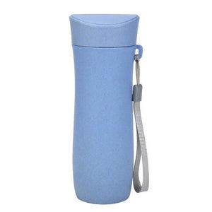 300ml Wheat Straw Drinking Cup Eco-Friendly Coffee Tea Mug Portable Water Bottle Kitchen Drinkware Soild Color Water Bottles