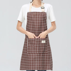 SINSNAN New Hot Fashion Lady Women Men Adjustable Cotton Linen High-grade Kitchen Apron For Cooking Baking Restaurant Pinafore