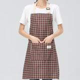 SINSNAN New Hot Fashion Lady Women Men Adjustable Cotton Linen High-grade Kitchen Apron For Cooking Baking Restaurant Pinafore