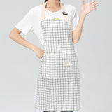 SINSNAN New Hot Fashion Lady Women Men Adjustable Cotton Linen High-grade Kitchen Apron For Cooking Baking Restaurant Pinafore